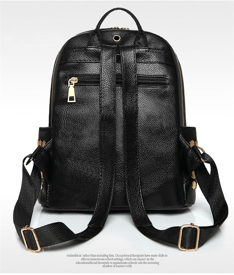Women's Luxury Designer PU Leather Backpack