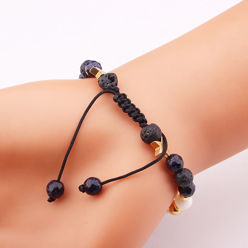 Planetary Charmed Beads Energy Bracelet