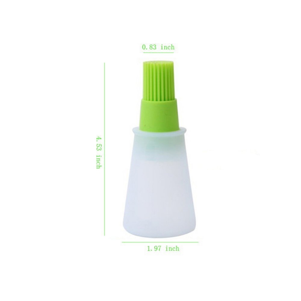 Portable Silicone Oil Bottle With Brush