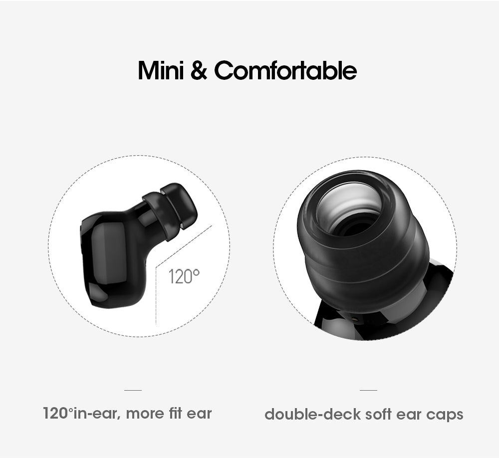 Mini Auricular Bluetooth Earbuds Headset with Charge Box
