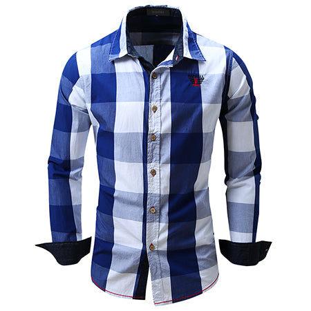 European size big   models Men's Plaid hit Color Print Shirt men's short-sleeved lapel shirt brand casual shirt menshirts