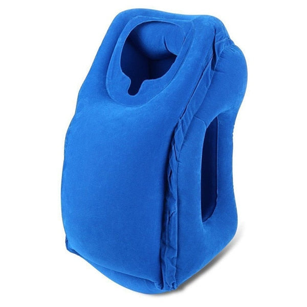 Inflatable Travel Sleeping Pillow Cushion Neck Support