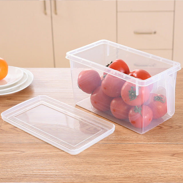 Transparent Kitchen Refrigerator Storage Boxes