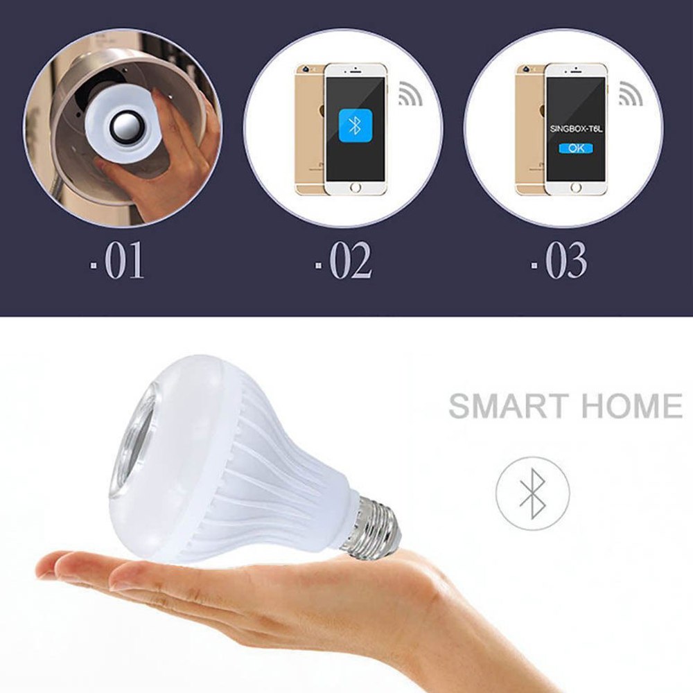 Smart Bluetooth LED Speaker Light Bulb