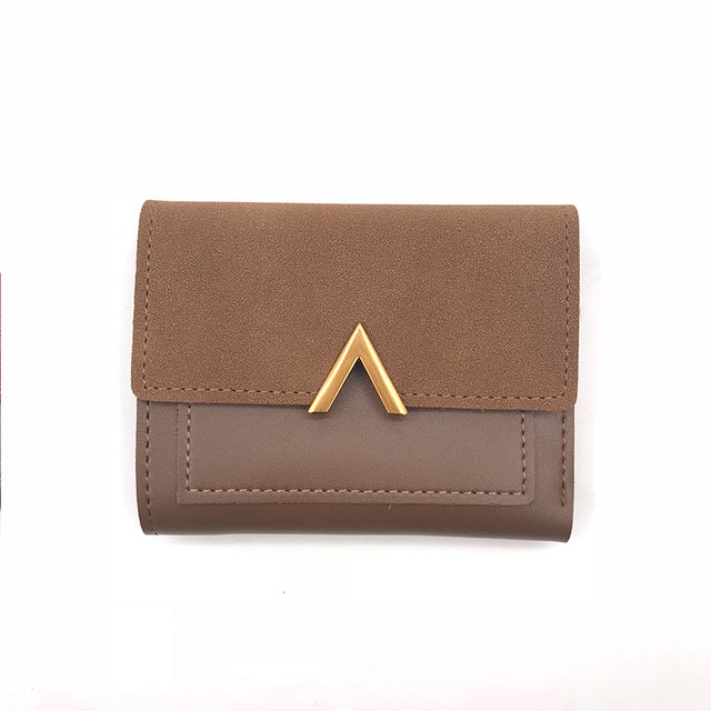 Matte Leather Small Women Wallet