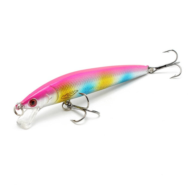 Amlucas Fishing Lure Hard Bait 9.5cm 9g Minnow Crankbait Wobblers Peche Bass Artificial Baits Pike Carp Lures Swimbait WW165