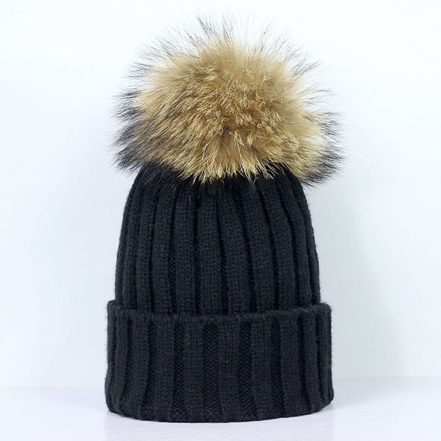 Women's Pom Pom Winter Beanie