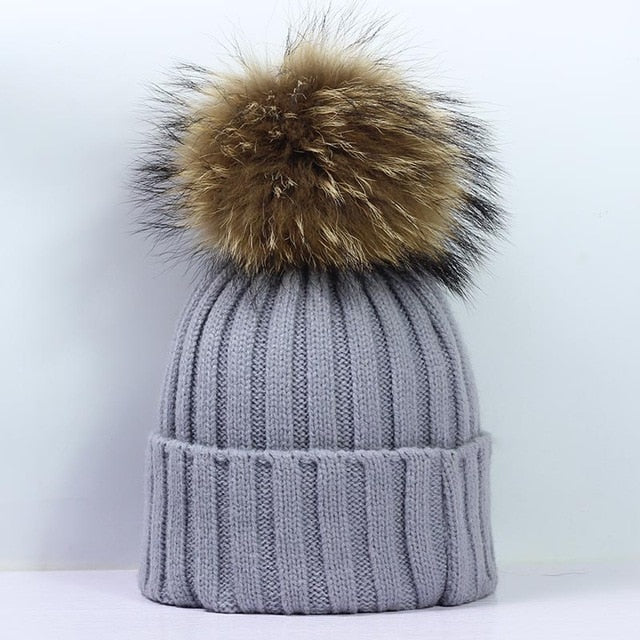 Women's Pom Pom Winter Beanie