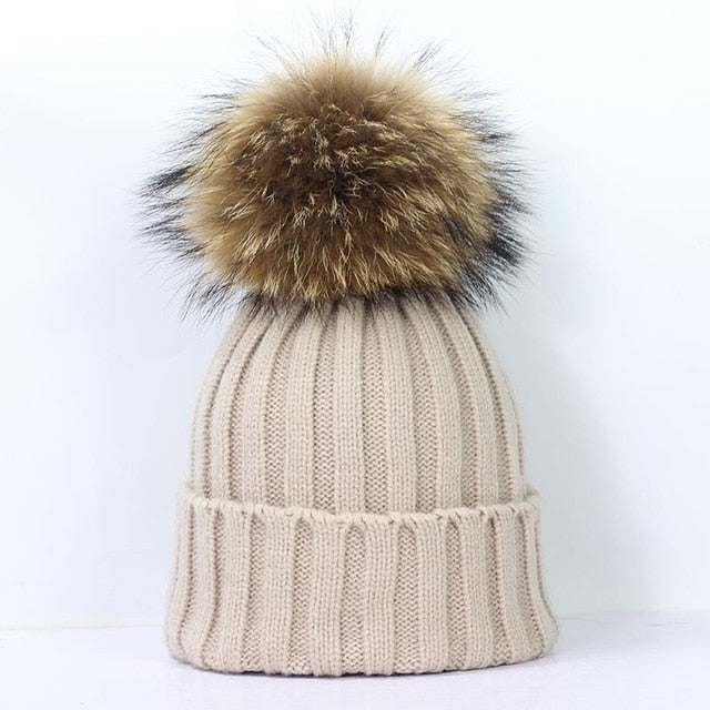 Women's Pom Pom Winter Beanie