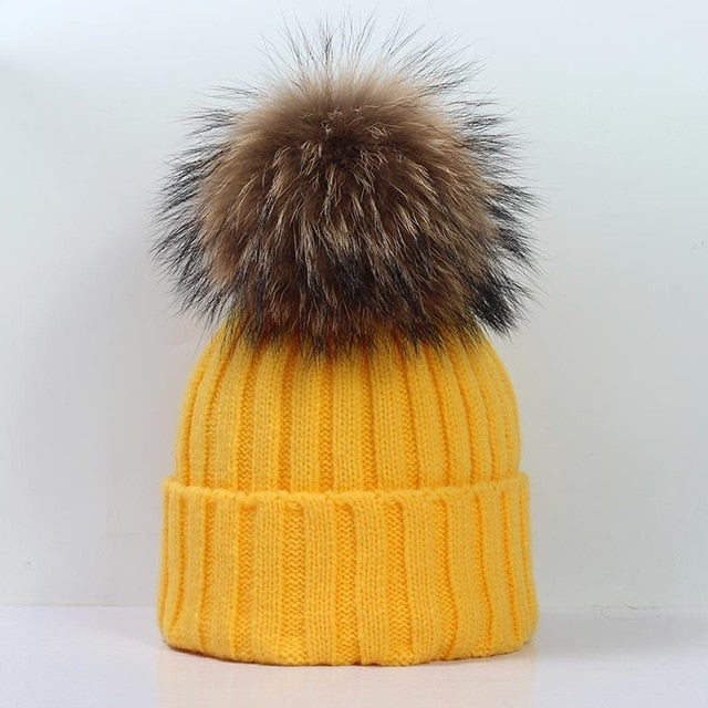 Women's Pom Pom Winter Beanie