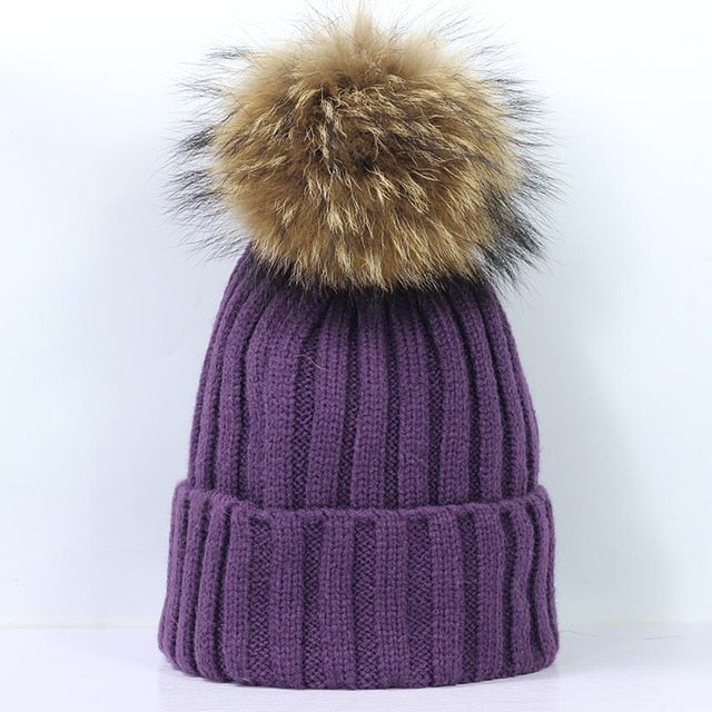 Women's Pom Pom Winter Beanie