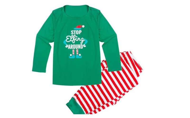 Family Christmas Matching Sleepwear Stripe Pajama Sets