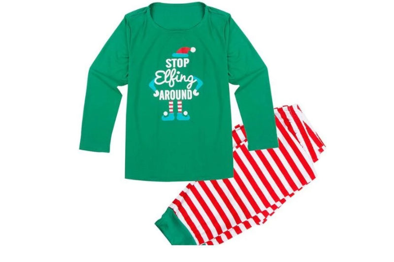Family Christmas Matching Sleepwear Stripe Pajama Sets