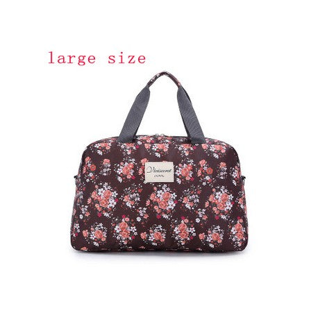 Women Travel Bags Handbags   New Fashion Portable Luggage Bag Floral Print Duffel Bags Waterproof Weekend Duffle Bag