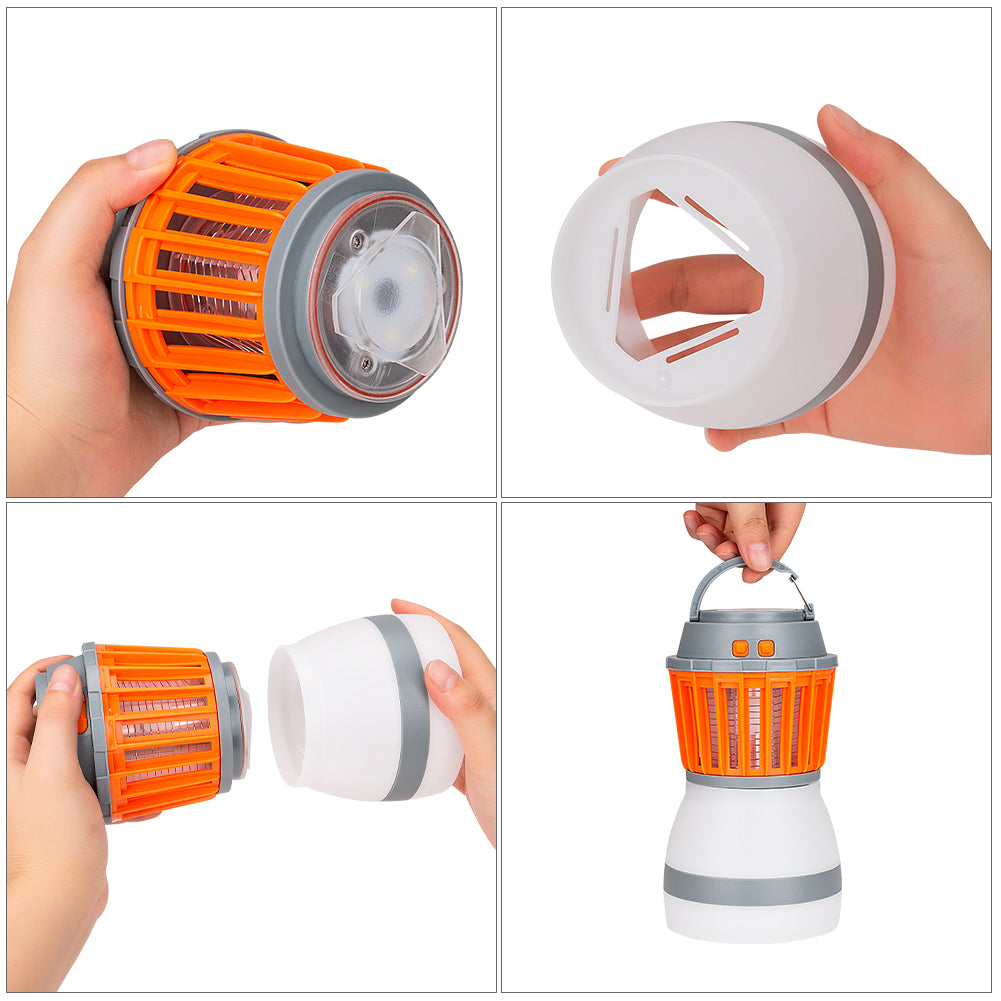 2-in-1 Rechargeable UV Mosquito Zapper Camping Tent Lantern