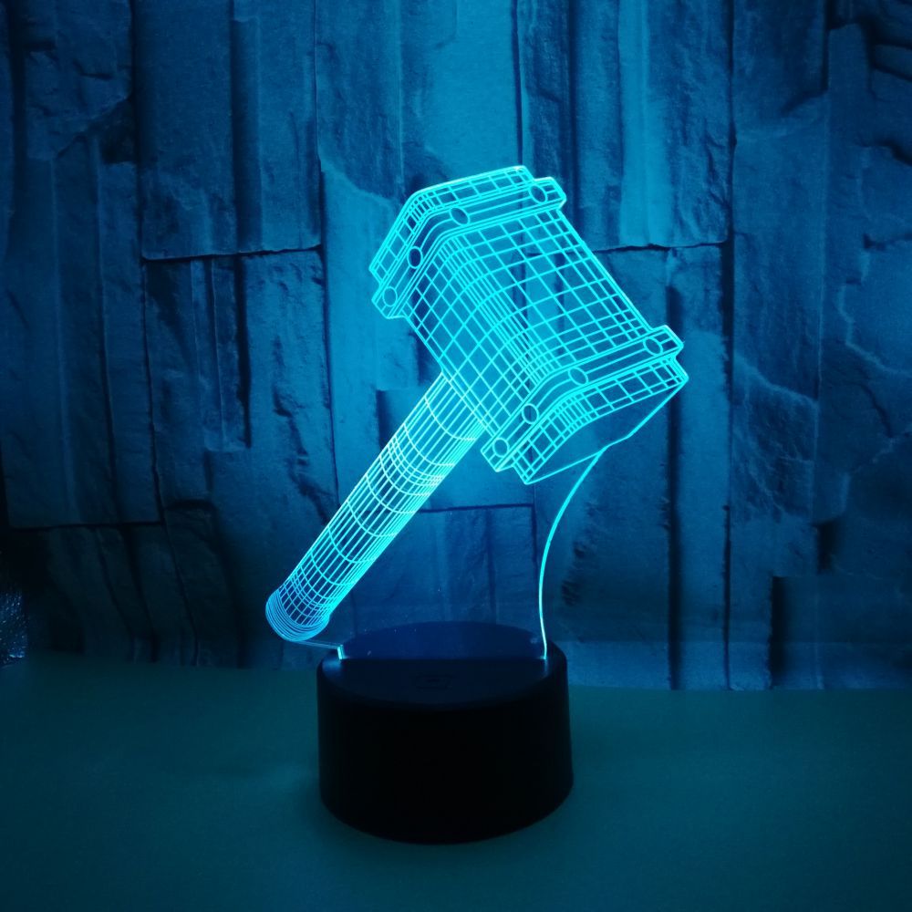 Thor's Hammer 3D LED Night Light