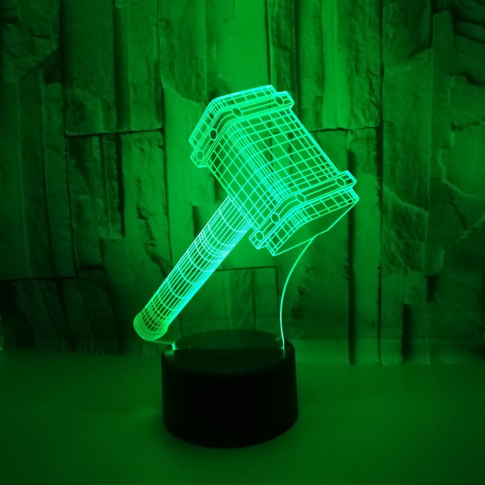 Thor's Hammer 3D LED Night Light