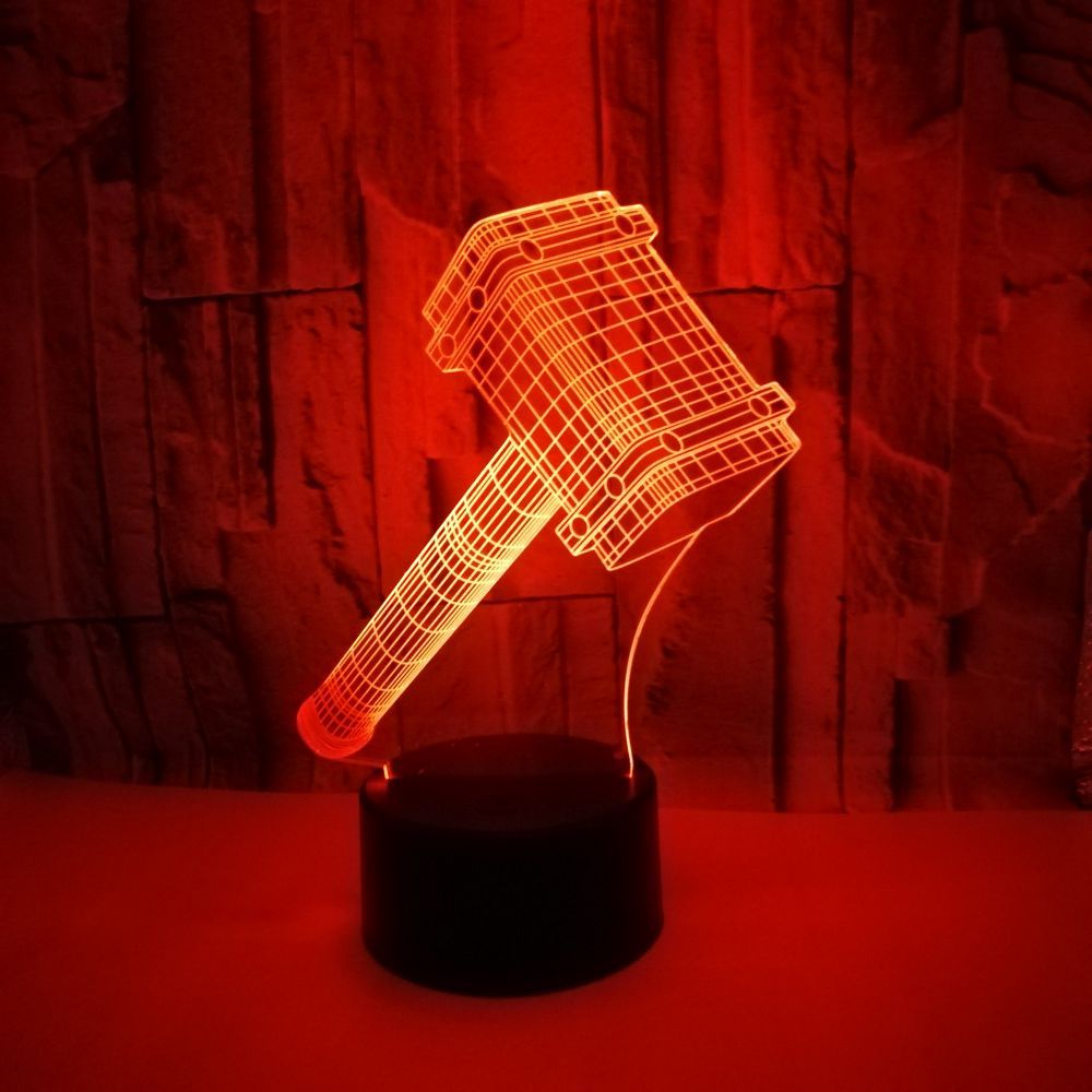 Thor's Hammer 3D LED Night Light