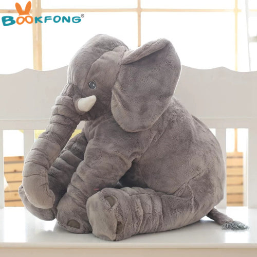 40cm/60cm Large Plush Elephant Doll Kids Sleeping Soft Back Cushion Cute Stuffed Elephant Baby Accompany Doll Xmas Gift