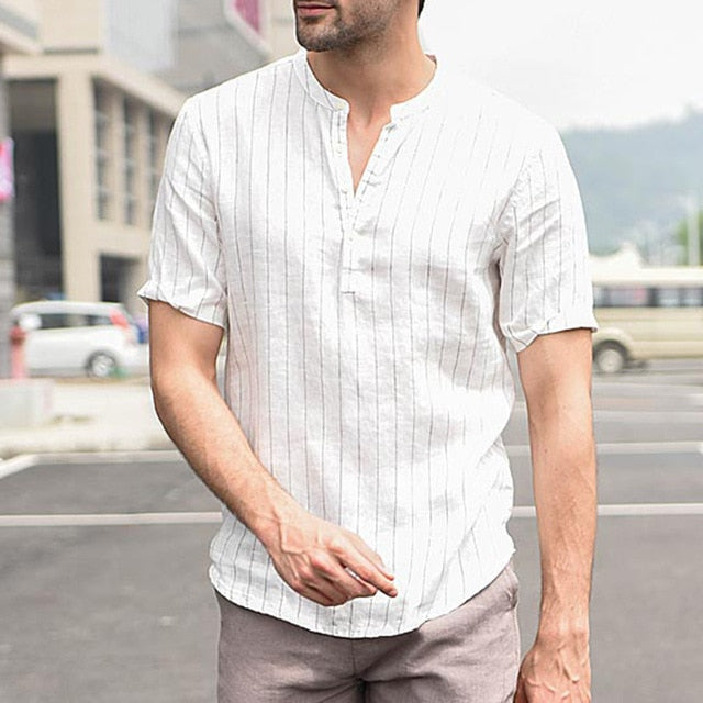 Men's Linen Breathable Soft Classic Shirt