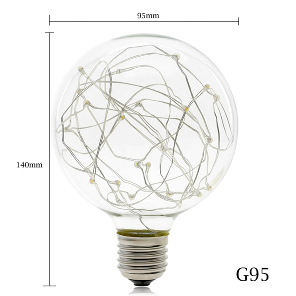 Colorful Flashing LED Wire String Light Bulb