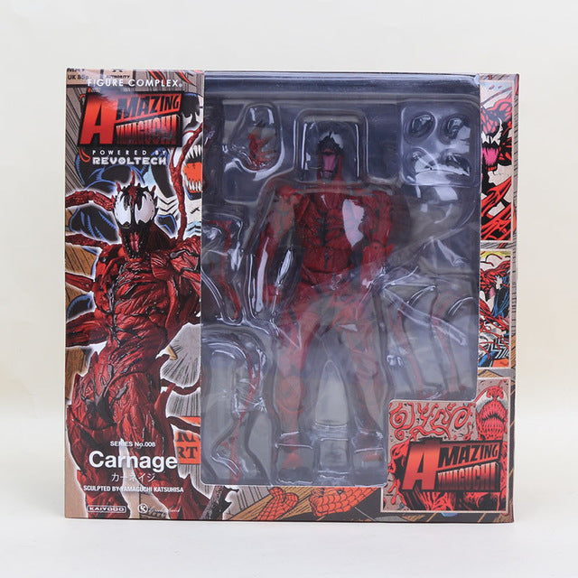 Marvel 16cm Series 001 002 003 Deadpool Venom Spiderman spider gwen wolverine Captain America Carnage PVC Action Figure Toy