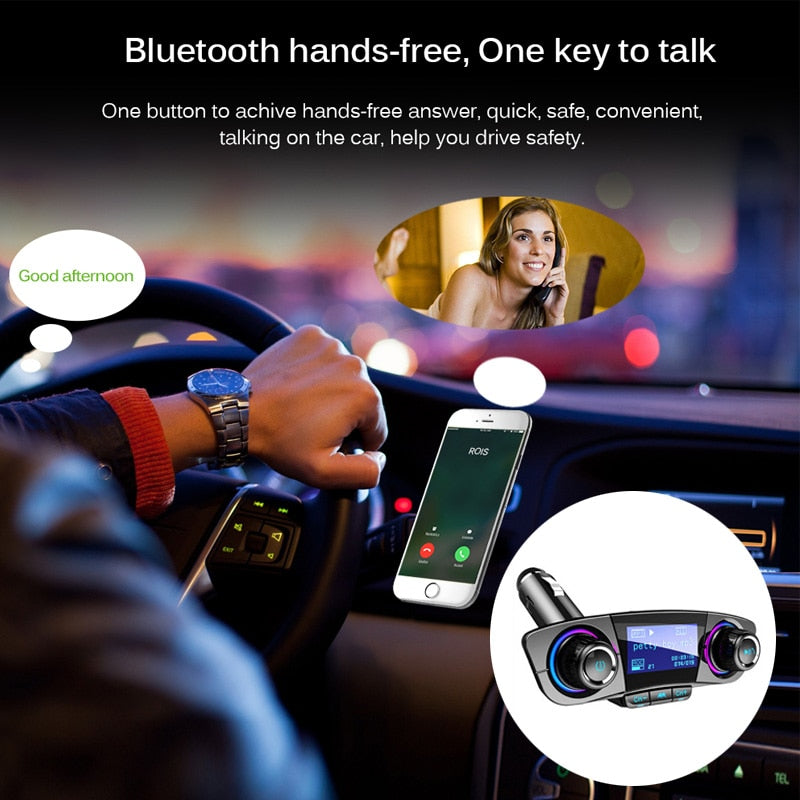 Bluetooth 4.0 Handsfree USB Audio MP3 FM Transmitter