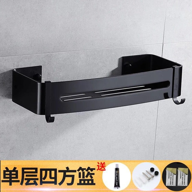 Single / Double / Triple Layer Wall Mounted Shower Storage Shelves