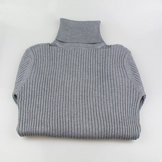 Women's Thick Woven Knitted Turtleneck Sweater