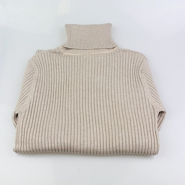 Women's Thick Woven Knitted Turtleneck Sweater