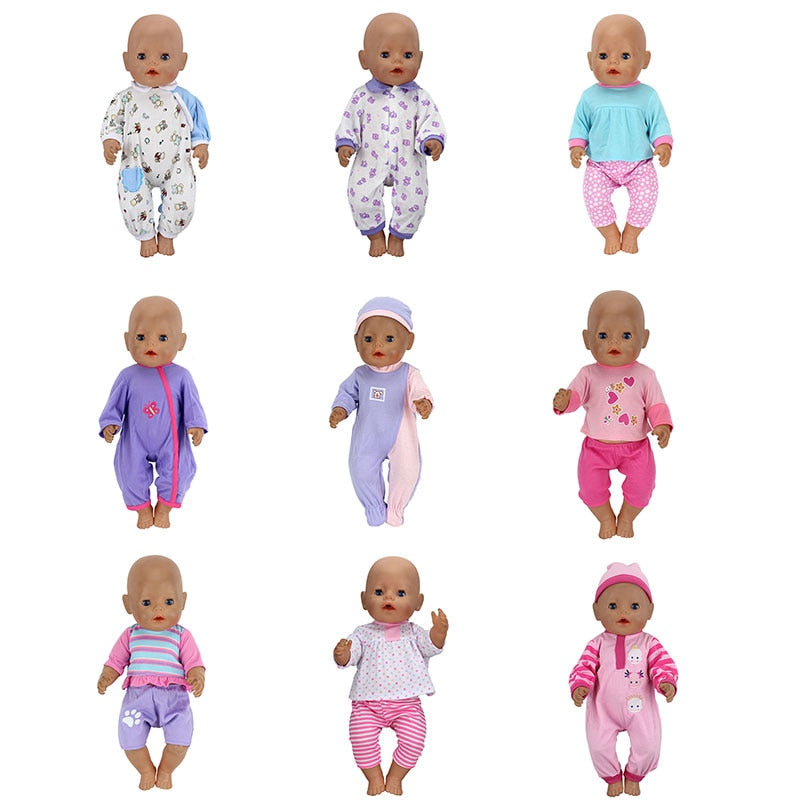 Fashion  Clothes Suit Fit 43cm Zapf Baby Born Doll 17 Inch Dolls Clothes
