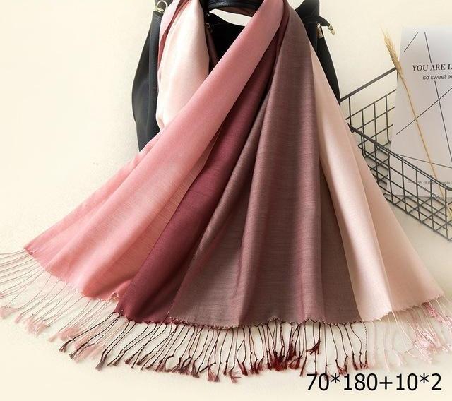 Women's Plush Long Cotton Warm Scarf