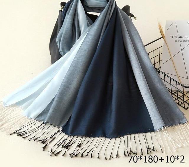 Women's Plush Long Cotton Warm Scarf