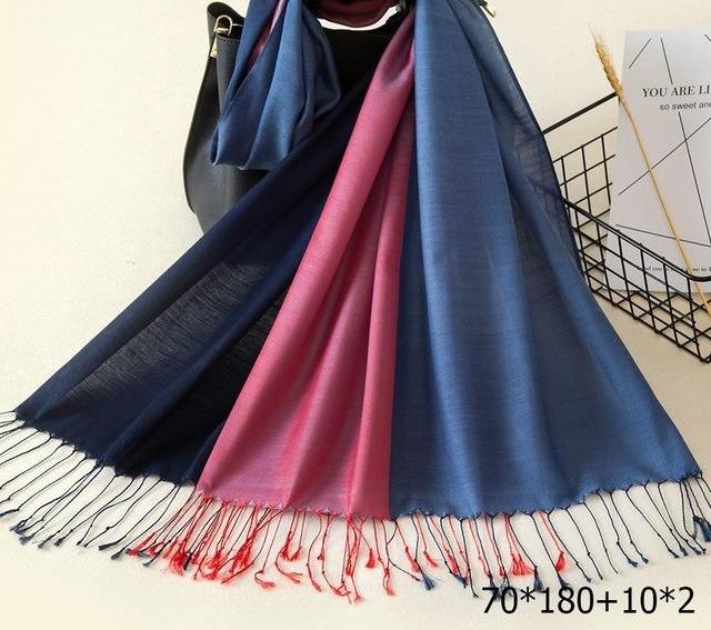 Women's Plush Long Cotton Warm Scarf