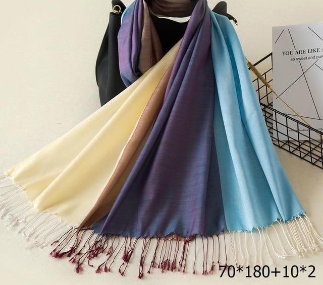 Women's Plush Long Cotton Warm Scarf