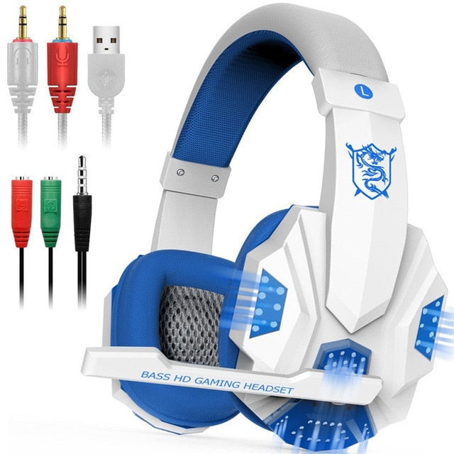 Stereo Surround Sound Noise Cancelling LED Gaming Headphones with Mic