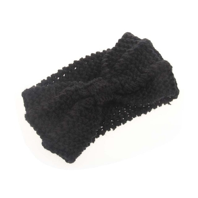 Solid Wide Knitting Woolen Headband