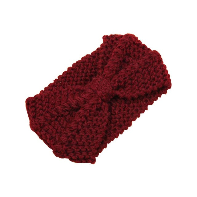 Solid Wide Knitting Woolen Headband