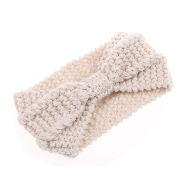 Solid Wide Knitting Woolen Headband