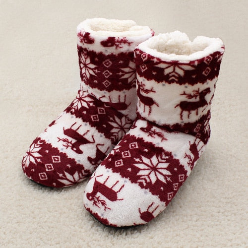 Women's Plush Cotton Soft Indoor Slipper Socks
