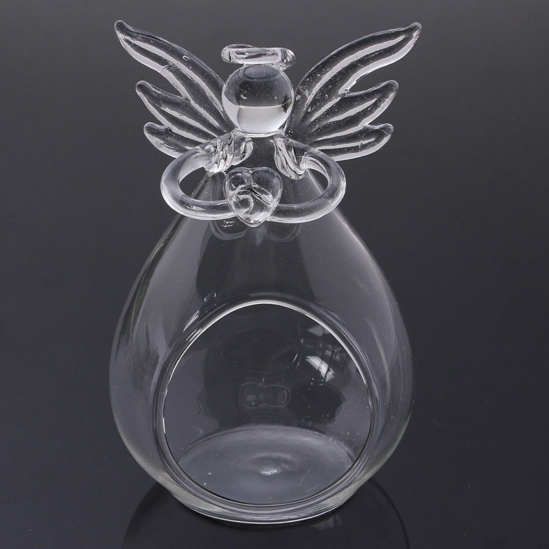 Angel Glass Crystal Hanging Tea Light