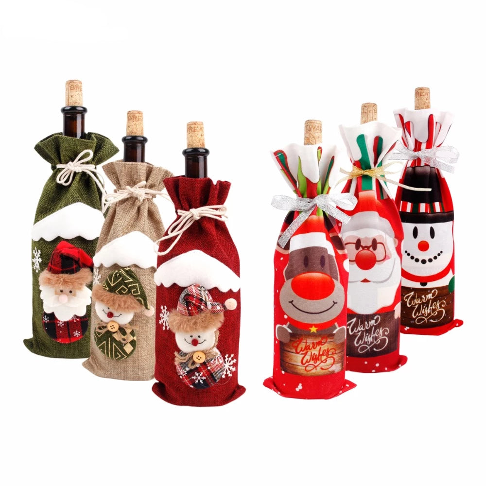 Christmas Decorations for Wine Bottle