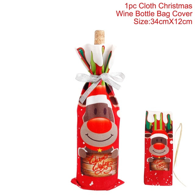 Christmas Decorations for Wine Bottle