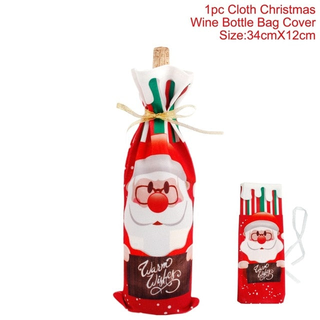 Christmas Decorations for Wine Bottle