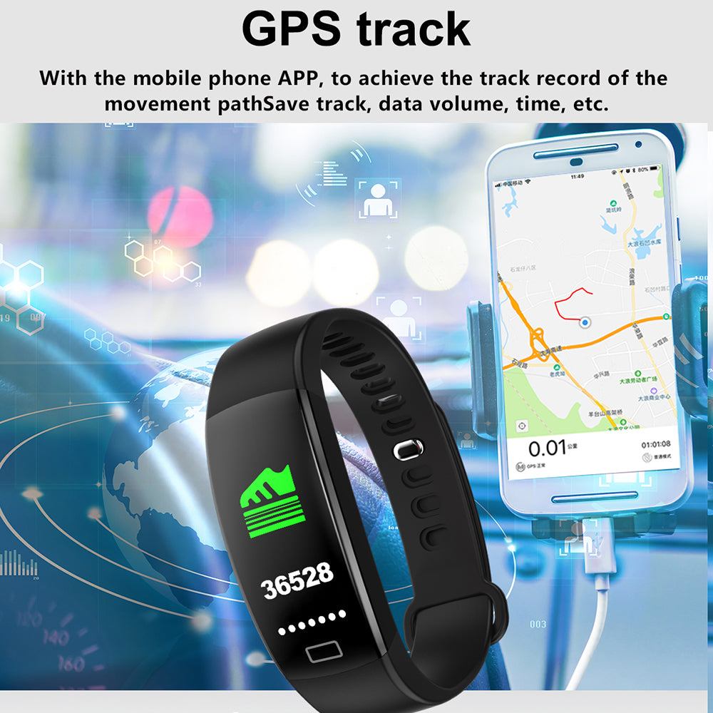 IP68 Waterproof Smart Fitness Tracker Wristband