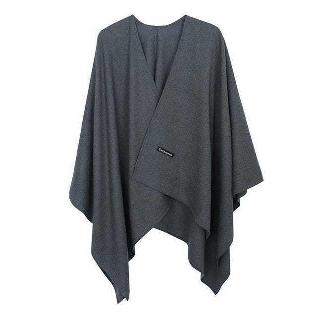 Women's Cashmere Sleeveless Poncho Scarf