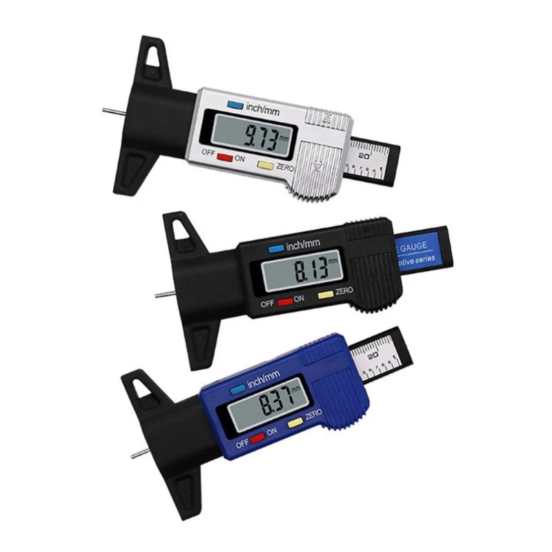 Digital Car Tire Tread Depth Tester with LCD Display