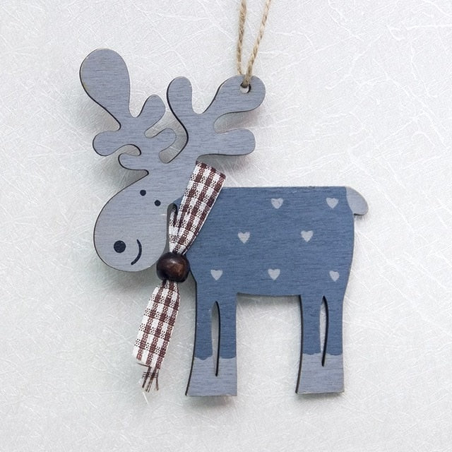 Winter Moose Christmas Tree Ornaments