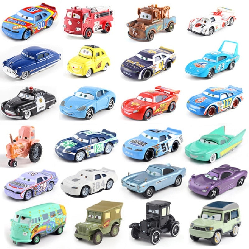 Disney Pixar Cars 2 Storm Cars 3 Mater Vehicle 1:55 Diecast Metal Alloy Toys Model Car Birthday Gift For Kids 27 Style