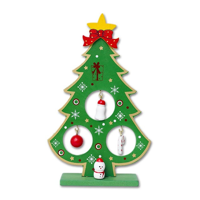 Wooden Simply Elegant Christmas Tree Ornament